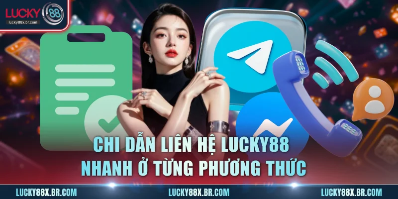 Chi dẫn liên hệ Lucky88 nhanh ở từng phương thức