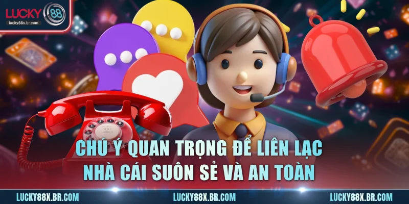 Chú ý quan trọng để liên lạc nhà cái suôn sẻ và an toàn