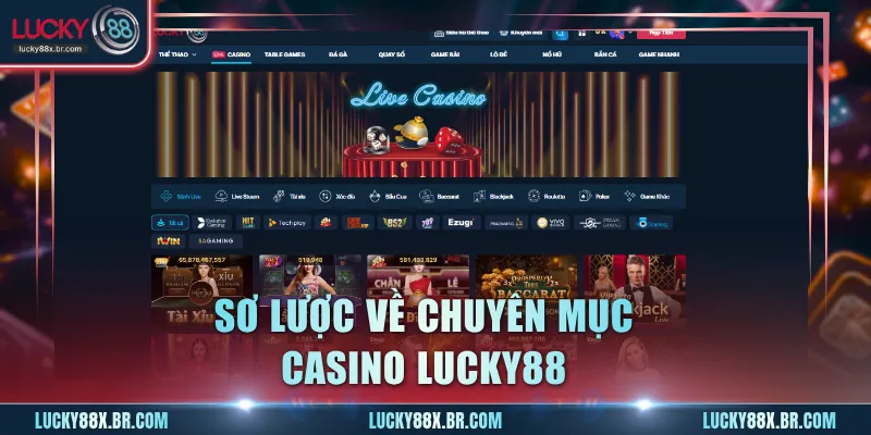 Sơ lược về chuyên mục Casino Lucky88